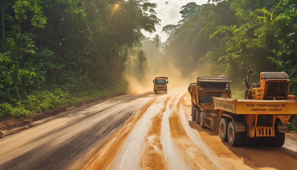 road improvement in kalimantan