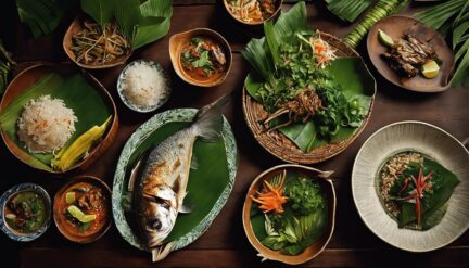 dayak traditional cuisine attraction