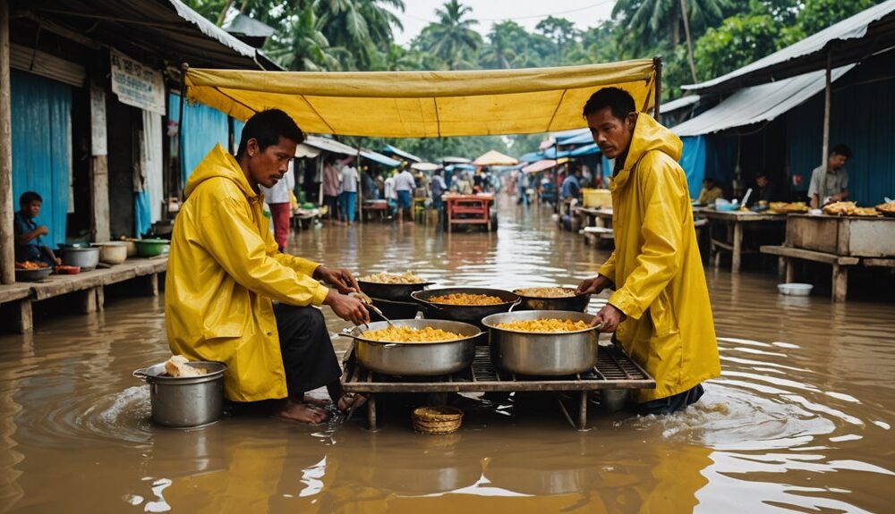 fried food sellers heroically