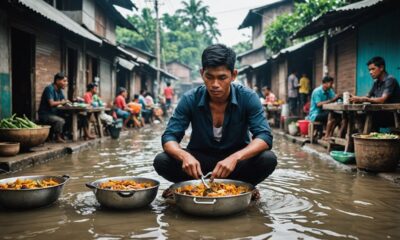 frying amidst flooding courage