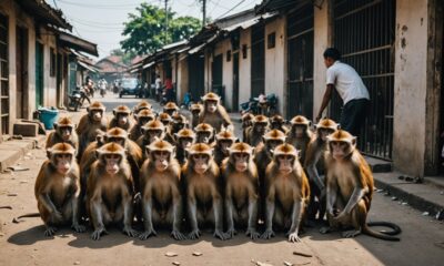 monkeys invade bekasi area