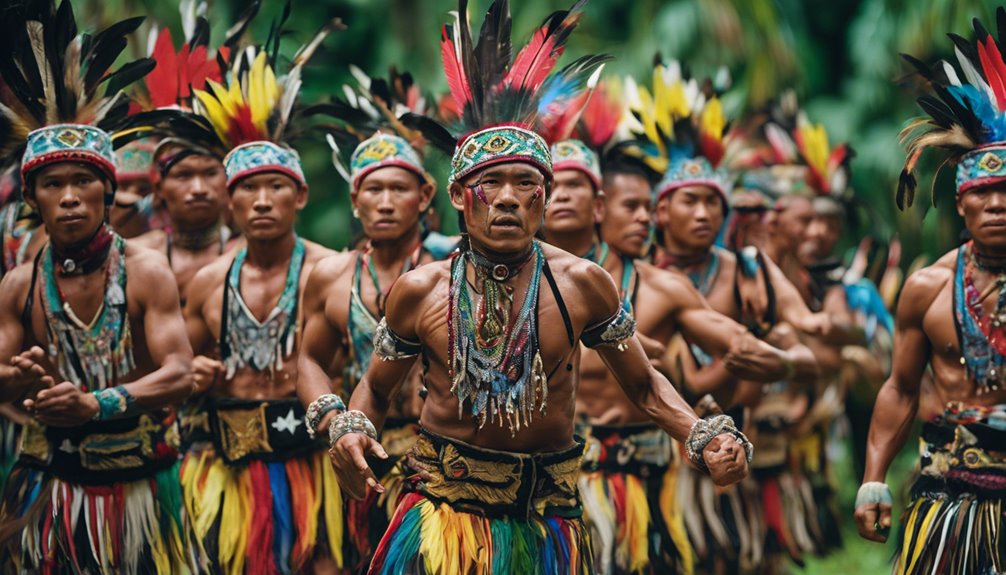 unique dayak sports features