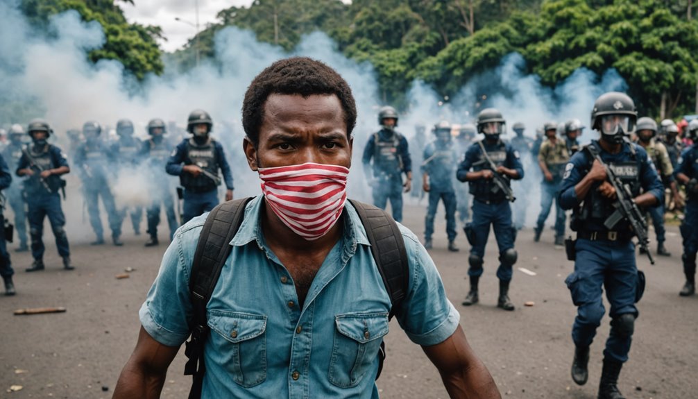 papua protests gas response