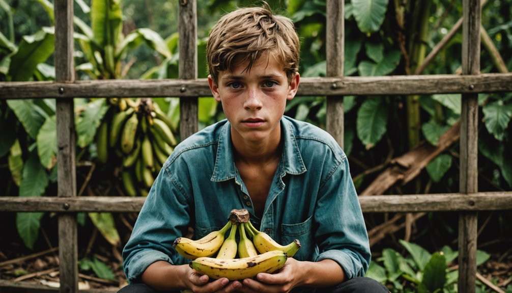 teen steals bananas survival