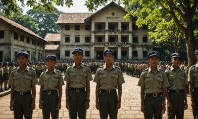 pendidikan militer masuk yang ceria